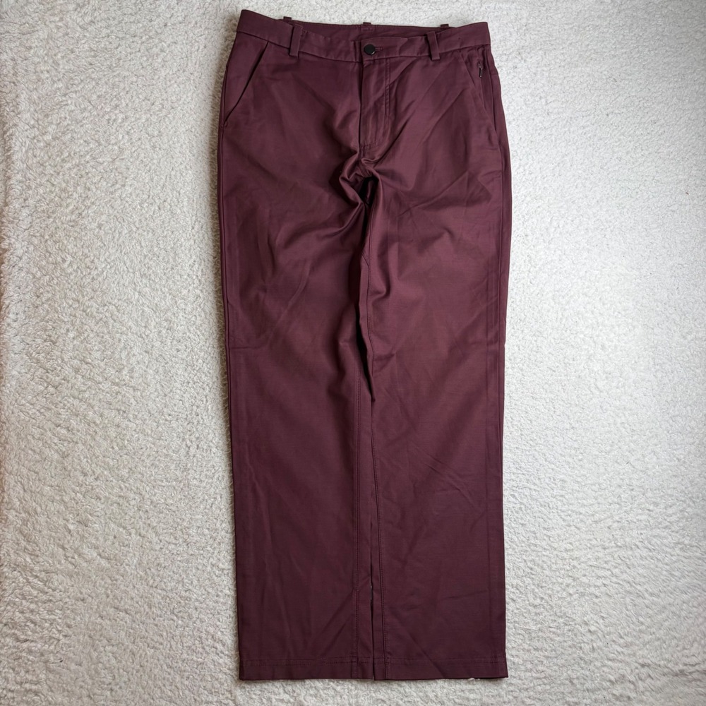 Lululemon Commission Pant Classic 30 (32x29) Maroon Burgundy Mens Trousers Chino